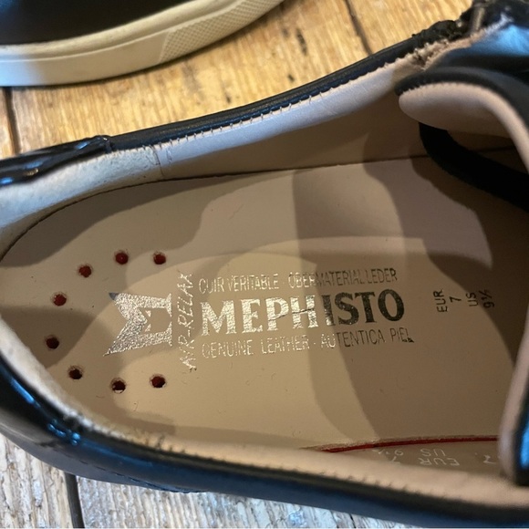 Mephisto Black Sneakers with White Soles - Picture 12 of 13